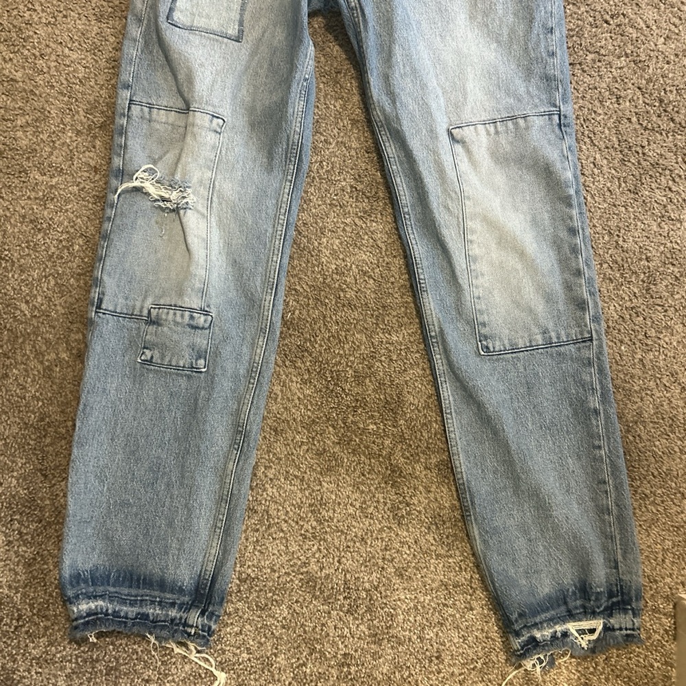 Baggy y2k theme denim jeans